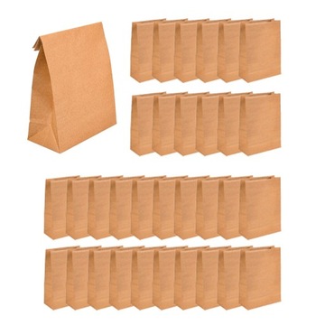 MOCNA Torba Papierowa Torebka 30x21x10 cm 30szt
