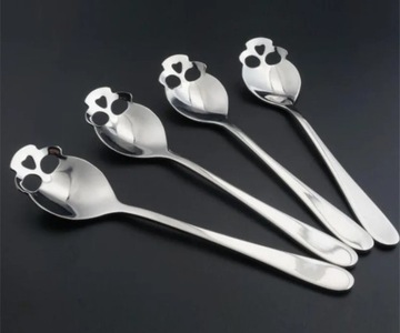 ЛОЖКА ДЛЯ ЧАЯ САХАР КОФЕ ДЕСЕРТЫ ХРОМ ЧЕРЕП ПОДАРОЧНАЯ 15см