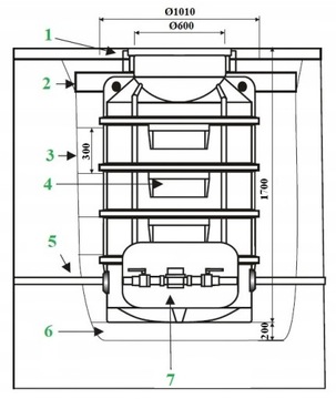 ВОДОСЧЕТЧИК CHAM 1000L SW-1000 С СТУПЕНЬЮ 1М H180