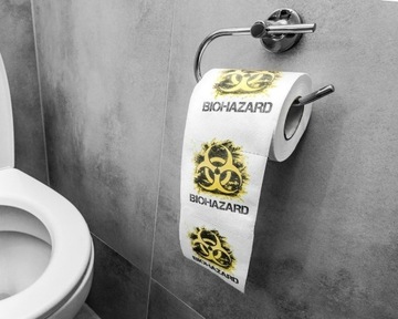 PAPIER TOALETOWY BIOHAZARD ŚMIESZNY PREZENT