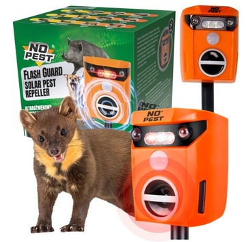 ULTRADŹWIĘKOWY ODSTRASZACZ KUN NA KUNY PRZECIW KUNOM NO PEST FLASH GUARD