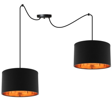LAMPA WISZĄCA PAJĄK ŻYRANDOL ZŁOTY ŚRODEK LED