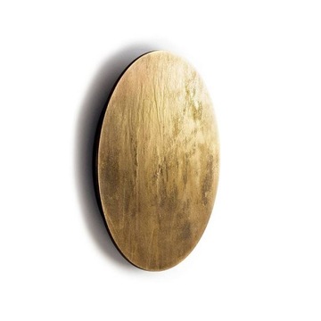 Lampa ścienna kinkiet RING WOOD LED L salon