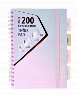 kołozeszyt B5 200 str. kratka PP Pastel Ombre 5742