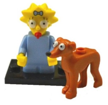 NOWA LEGO Figurka The Simpsons seria 2 - Maggie z psem - sim005 , colsim2-4