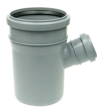 Kanalizacja TRÓJNIK szary 110 50mm kąt 67 st