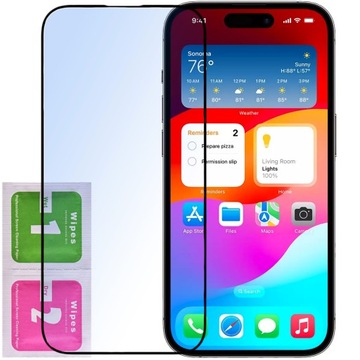 SZKŁO HARTOWANE do IPHONE 15 /15 PRO NA CAŁY EKRAN