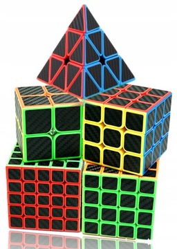 ZESTAW kostka2x2x2 3x3x3 4x4x4 5x5x5 PYRAMINX MoYu