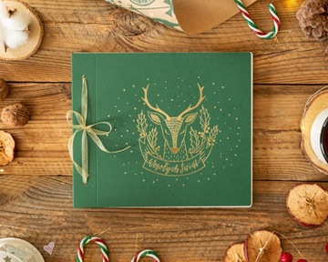 Фотоальбом РОЖДЕСТВЕНСКИЙ олень наклеенный 13х18 фото 10х15