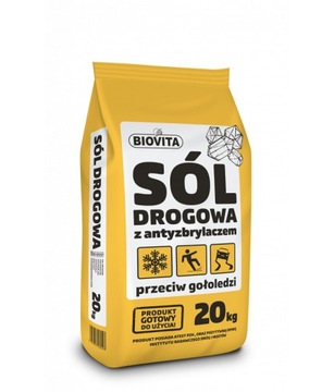 SÓL DROGOWA PRZECIW GOŁOLEDZI ANTYZBRYLACZ 20KG