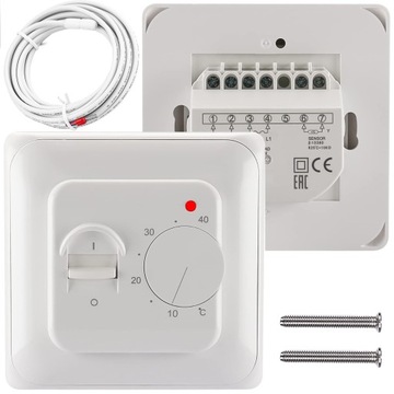 Termostat manualny do ogrzewania podłogowego Grzewczej sterownik z Sonda 3m