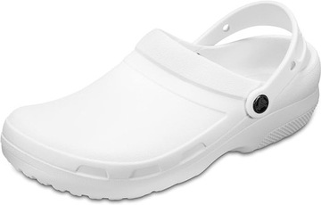 CROCS SPECJALIST II KLAPKI BIAŁE Z LOGO 39-40 ŻSB