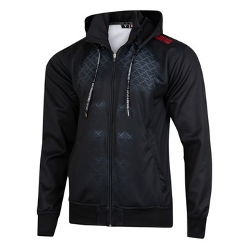 Bluza Męska Dresowa do Biegania BLACK ARMOUR S EXTREME HOBBY