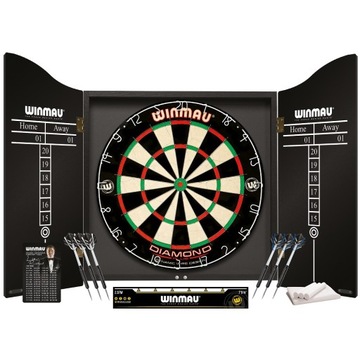 GOTOWY ZESTAW TARCZA DO DARTA WINMAU DIAMOND