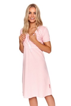 -M- Doctor Nap 9393 koszula ciążowa-nocna sweet pink