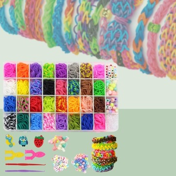 НАБОР РЕЗИНОК ДЛЯ ИЗГОТОВЛЕНИЯ БОЛЬШИХ БРАСЛЕТОВ