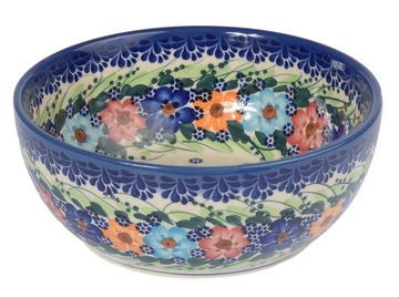 CERAMICZNA MISKA 18 cm CERAMIKA STYL BOLESŁAWIEC