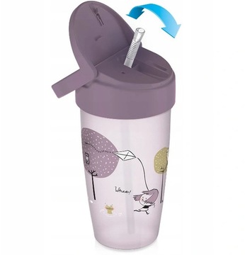 LOVI Mój Kubek ze słomką ACTIVE 350ml Lovely Girl