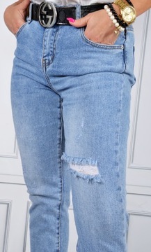 Spodnie Jeansy Plus size Jeansowe BOYFRIENDY 7/8