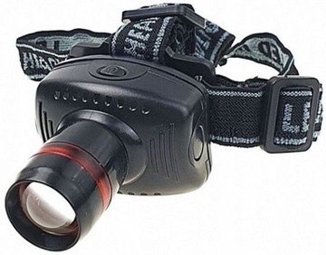 LATARKA CZOŁOWA LED CZOŁÓWKA 1W ZOOM 150m