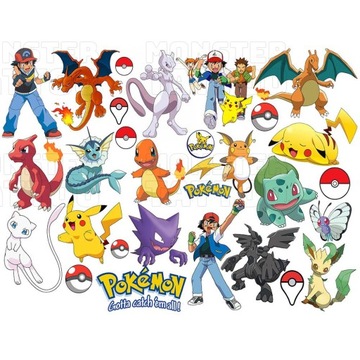 TATUAŻE DLA DZIECI ZMYWALNE TYMCZASOWE POKEMON WZORY ZESTAW JAKOŚĆ
