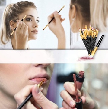 НАБОР ПРОФЕССИОНАЛЬНЫХ КИСТЕЙ ДЛЯ МАКИЯЖА НАБОР КИСТЕЙ EL 20 ЧЕРНЫЙ DA178