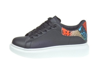 DAMSKIE BUTY SPORTOWE PLATFORMA BK6321-1 Black r37