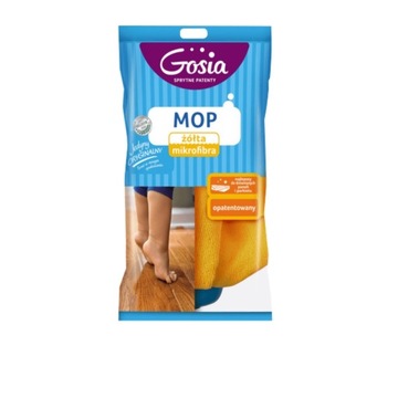 Mop mikrofibra wkład końcówka FIRANKA zółty do paneli drewna GOSIA