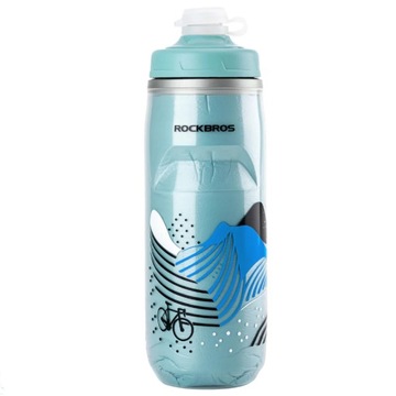 BIDON ROWEROWY IZOLOWANY TERMICZNY Z ZATYCZKĄ ROCKBROS 620ML BUTELKA
