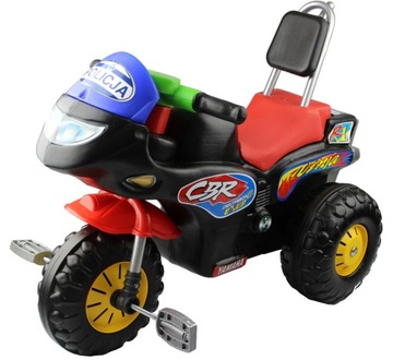 Моторизованный педальный велосипед, полицейский преследователь, 3 колеса