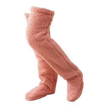 Podkolanówki Fuzzy Socks, House Slippers Skarpety, Winter Home 90cm Szary
