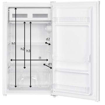 МАЛЕНЬКИЙ ВСТРОЕННЫЙ ХОЛОДИЛЬНИК 85см 90Л ГОСТИНИЧНЫЙ ХОЛОДИЛЬНИК СВЕТОДИОДНОЕ ОСВЕЩЕНИЕ