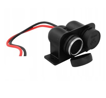 GNIAZDO ZAPALNICZKI Podwójne 12 24 HERMETYCZNE A7V