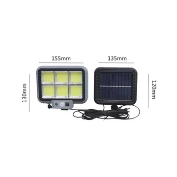 Halogen solarny 30w pilot, czujnik ruchu i zmierzchu 8cob