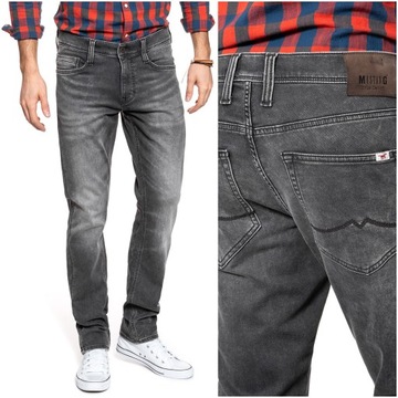 Męskie spodnie jeansowe dopasowane Mustang OREGON TAPERED W32 L34