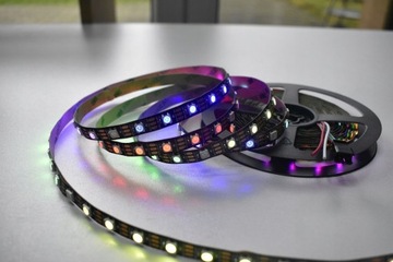 Taśma LED WS2812B Magic 60 led/m IP20 5m czarna