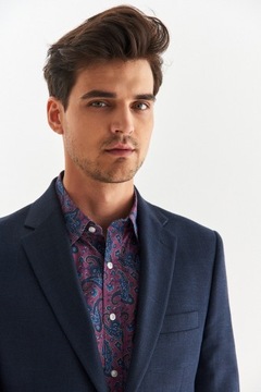 Мужская шерстяная куртка премиум-класса, темно-синего цвета, Pako Lorente, размер. 62/176