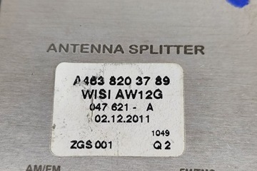 ZESILOVAČ ANTÉNNÍ MERCEDES-BENZ C T-MODEL S204 A4638203789 2012 22540058