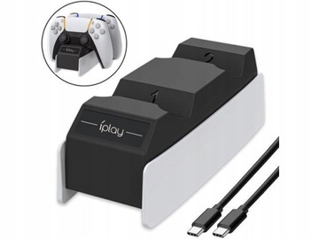 ДОК-СТАНЦИЯ IPLAY HBP-245 PS5, ЗАРЯДНОЕ УСТРОЙСТВО ДЛЯ 2 Пэд-контроллеров