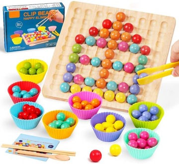 DREWNIANA UKŁADANKA MOZAIKA SORTER MONTESSORI