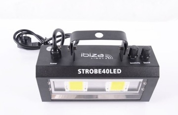 Stroboskop Ibiza Light Strobe40LED zasilanie sieciowe