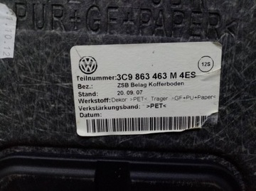 PODLAHA KUFRU 3C9863463M VOLKSWAGEN PASSAT B7 KOMBI