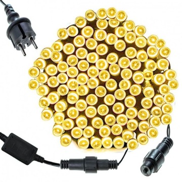 НАРУЖНЫЕ РОЖДЕСТВЕНСКИЕ СВЕТИЛЬНИКИ ТЕПЛЫЙ БЕЛЫЙ 500LED - ПОСТОЯННЫЙ СВЕТ IP44 - МОЩНЫЙ