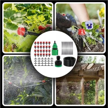 Капельный полив на расстоянии 20 м с автоматической системой и регулируемыми форсунками