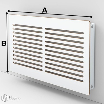 Накладка на решетку радиатора по индивидуальному заказу, МДФ белый.