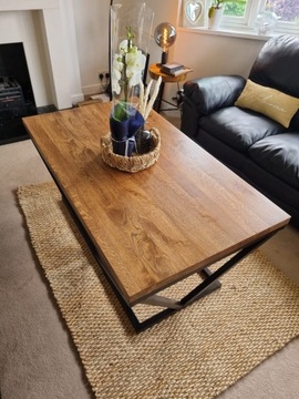 МАССИВ ДУБА ROUND WAX TOP fi 80 x4 стол, скамейка