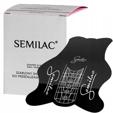 SEMILAC SZABLONY DO PRZEDŁUŻANIA PAZNOKCI WĄSKIE SHAPER SLIM 50szt