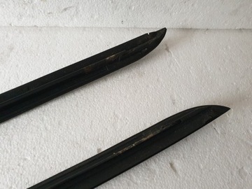 LISTWY SZYBY CZOŁOWEJ KOMPLET CZARNE BMW E90 E91