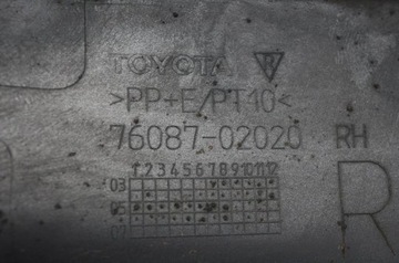 FORD FIESTA MK5 2006 LHD ZADNÍ NÁRAZNÍK PRAVÝ ROH