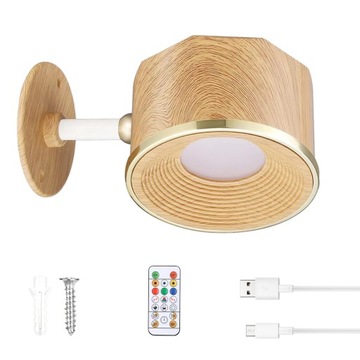 LAMPA KINKIET LED WEWNĘTRZNY MAGNETYCZNA LAMPKA DO SYPIALNI 360° REGULOWANY